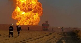 إنفجار ضخم لأنبوب النفط