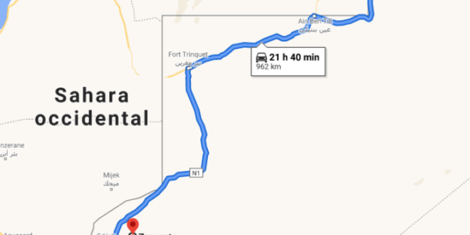 الطريق البرّي “تندوف – الزويرات” فرصة ثمينة للاقتصاد الجزائري