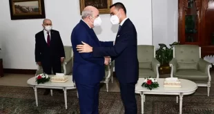 الرئيس عبد المجيد تبون يستقبل وزير الخارجية الإيطالي لويجي دي مايو