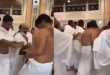 شاهد بالفيديو.. شجار بين معتمرين داخل الحرم المكي