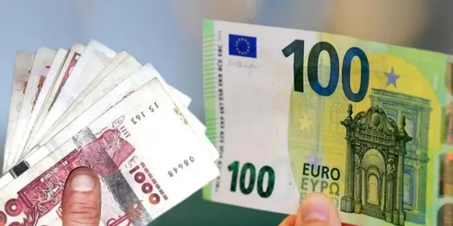 العملة الصعبة: سعر اليورو والدولار مقابل الدينار الجزائري