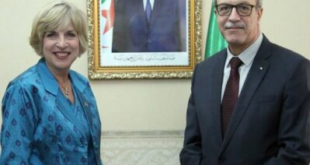 وزير البريد يستقبل السفيرة الأمريكية بالجزائر إليزابيث مور أوبين