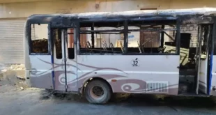 ولاية سطيف حرق عدة حافلات وسيارات بالعلمة