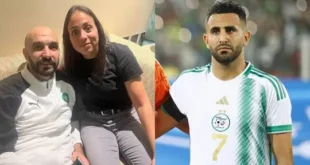 الدولي الجزائري رياض محرز يهدي قميصه لشقيقة مدرب المغرب الركراكي
