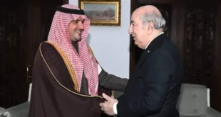 رئيس الجمهورية عبد المجيد تبون يستقبل وزير الداخلية السعودي