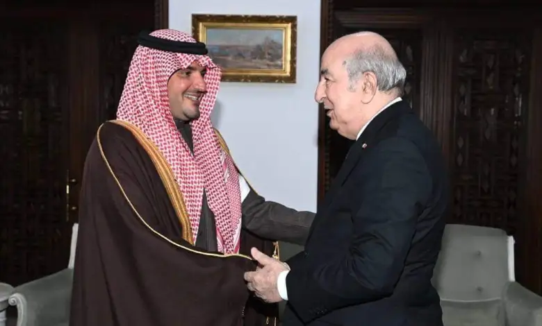 رئيس الجمهورية عبد المجيد تبون يستقبل وزير الداخلية السعودي