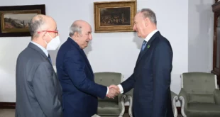 تبون يستقبل أمين مجلس الأمن الروسي