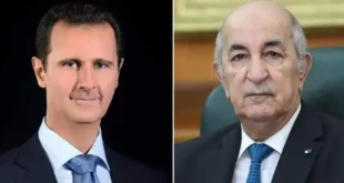 العودة للجامعة العربية بشار الأسد يشكر الرئيس عبد المجيد تبون