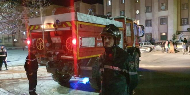 حادث حريق في الجلفة: الحماية المدنية تتدخل لإنقاذ 13 شخصًا والسيطرة على الحريق