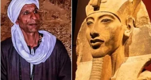 حارس مقبرة إخناتون التشابه بين الحاج كامل والفرعون المصري يثير جدلاً