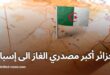 إحصائيات مصدّري الغاز إلى إسبانيا: الجزائر تتصدّر بنسبة 42% في مارس 2024