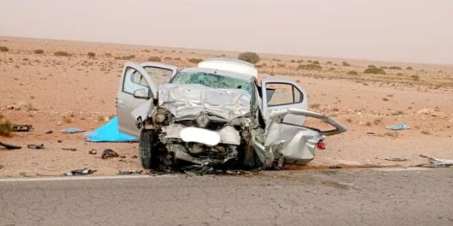 حادث مرور مميت في ولاية الجلفة: وفاة ثلاثة أشخاص وإصابة سبعة آخرين