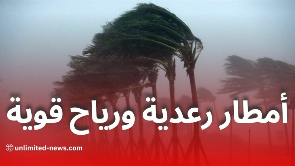 تساقط أمطار رعدية ورياح قوية تمس عدة ولايات جزائرية اليوم