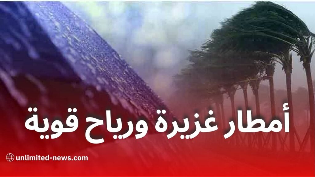 أمطار رعدية ورياح قوية تمس عدة ولايات بداية من الخميس