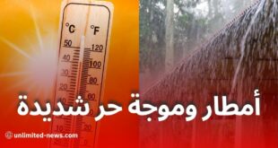 تحذير من أمطار رعدية وارتفاع في درجات الحرارة بعدة ولايات جزائرية اليوم