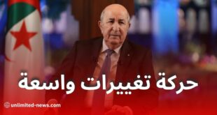الرئيس تبون يجري حركة تغييرات واسعة