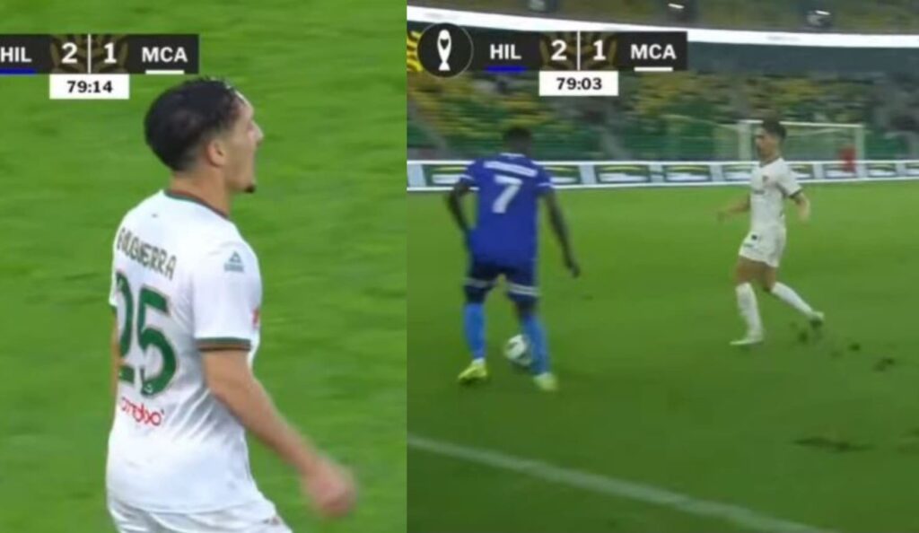 مهارة جنونية للاعب الهلال السوداني مع بوقرة لاعب مولودية الجزائر