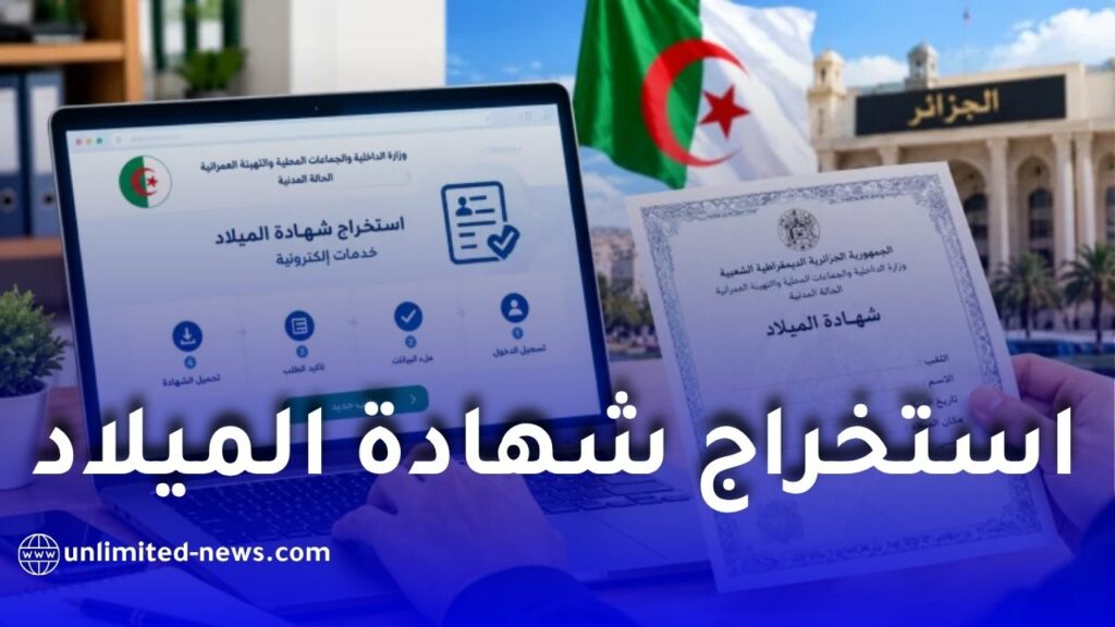 استخراج شهادة الميلاد إلكترونيًا في الجزائر 2027.. الرابط والخطوات
